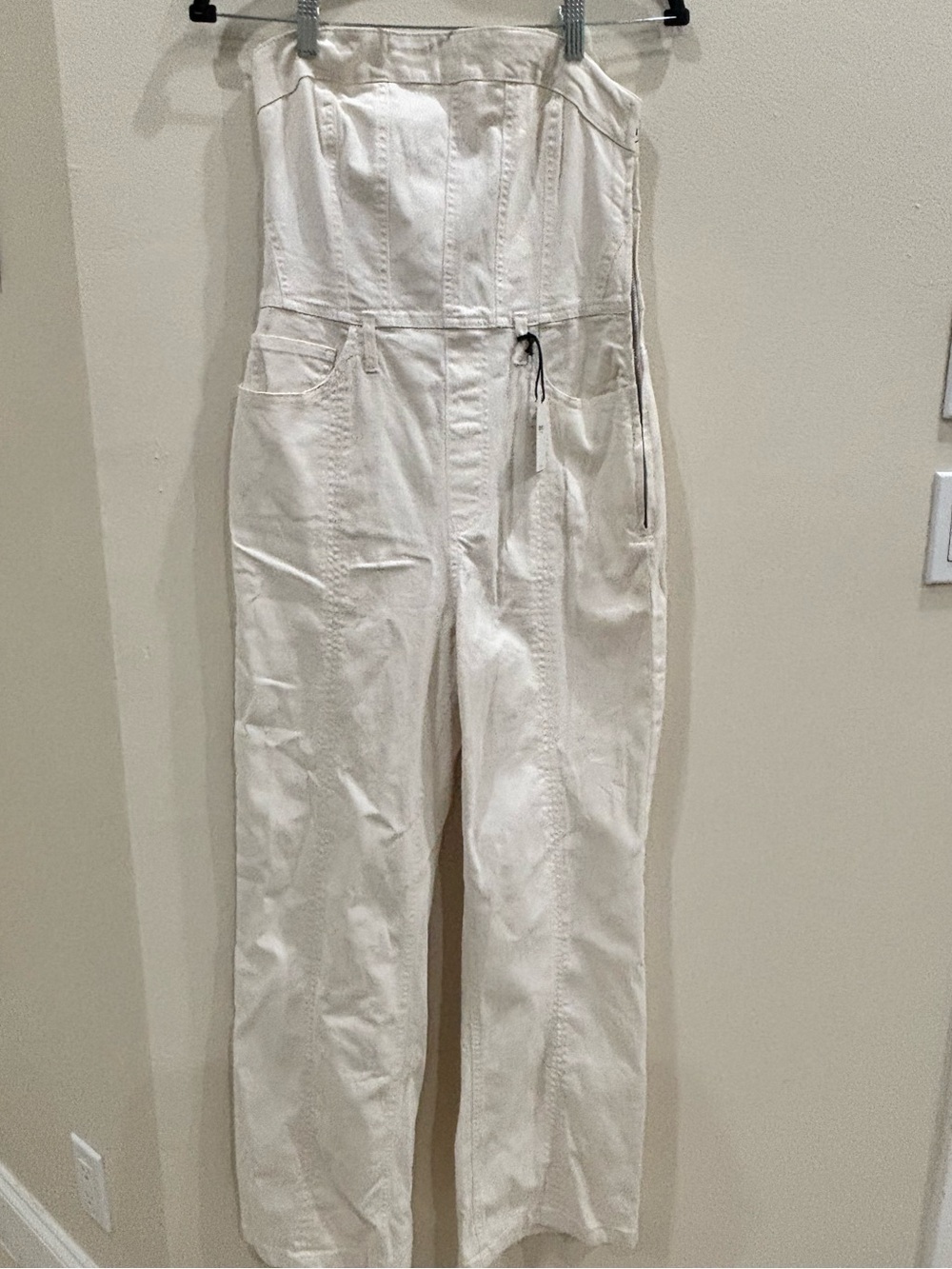 NWT Forever 21 Strapless Denim Jumpsuit